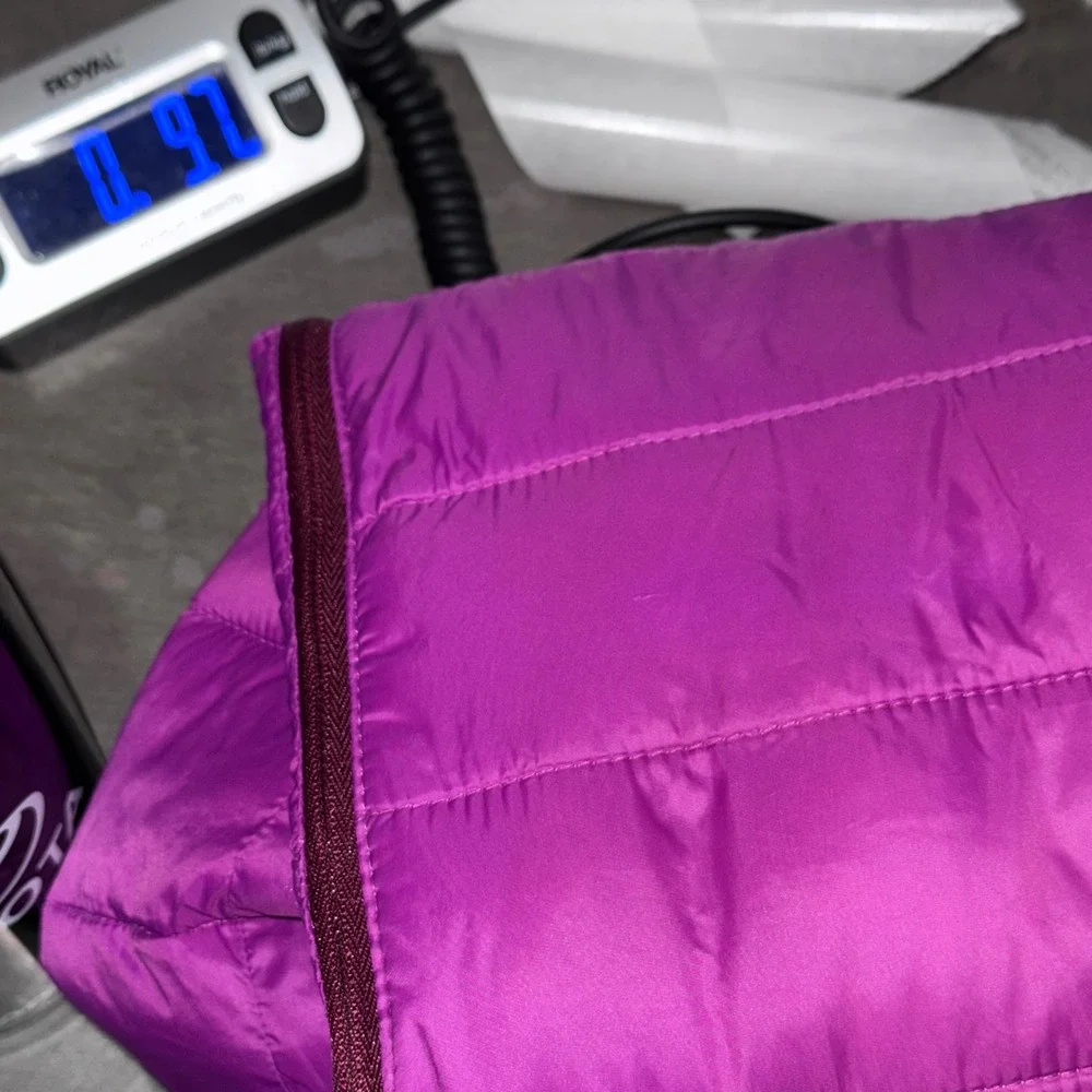 Old Navy Active Puffer Jacket‎ Girls XXL 16 Beetroot Purple Packable Zip Pockets